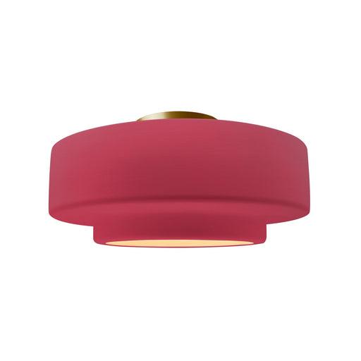Radiance One Light Semi-Flush Mount Cerise