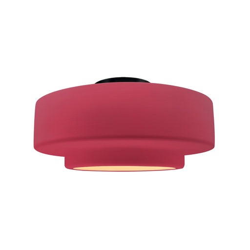 Radiance One Light Semi-Flush Mount Cerise
