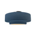 Justice Designs - CER-6363-MDMT-NCKL - One Light Semi-Flush Mount - Radiance - Midnight Sky w/ Matte White
