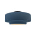 Justice Designs - CER-6363-MID-MBLK - One Light Semi-Flush Mount - Radiance - Midnight Sky