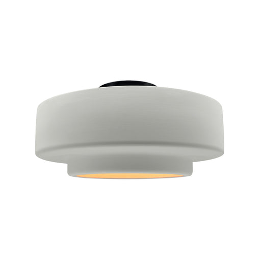 Radiance One Light Semi-Flush Mount Matte White w/ Champagne Gold