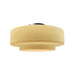 Justice Designs - CER-6363-MYLW-NCKL - One Light Semi-Flush Mount - Radiance - Muted Yellow
