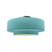 Justice Designs - CER-6363-RFPL-NCKL - One Light Semi-Flush Mount - Radiance - Reflecting Pool