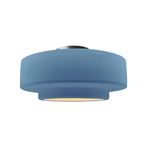 Radiance One Light Semi-Flush Mount Sky Blue