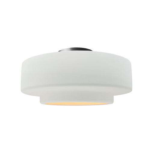Radiance One Light Semi-Flush Mount Gloss White