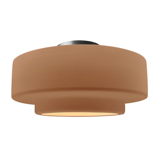 Radiance One Light Semi-Flush Mount Adobe