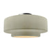 Justice Designs - CER-6365-CKC-NCKL - One Light Semi-Flush Mount - Radiance - Celadon Green Crackle