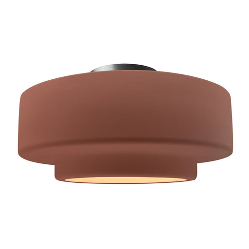 Radiance One Light Semi-Flush Mount Canyon Clay