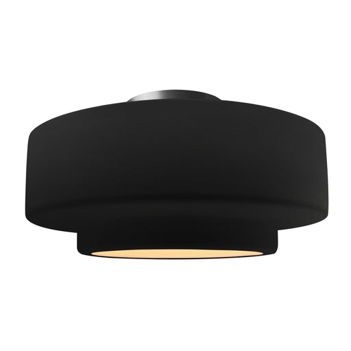 Radiance One Light Semi-Flush Mount Carbon - Matte Black