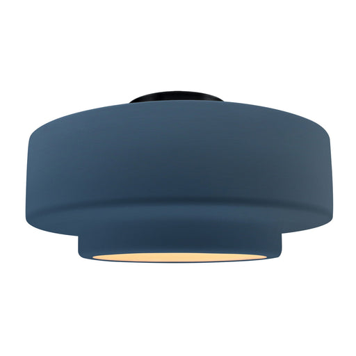Radiance One Light Semi-Flush Mount Midnight Sky w/ Matte White