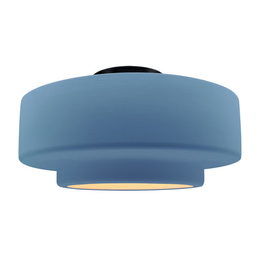 Radiance One Light Semi-Flush Mount Sky Blue
