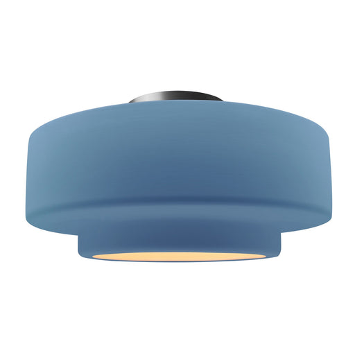Radiance One Light Semi-Flush Mount Sky Blue