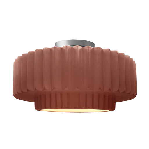 Radiance One Light Semi-Flush Mount Canyon Clay