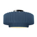 Justice Designs - CER-6375-MID-MBLK - One Light Semi-Flush Mount - Radiance - Midnight Sky