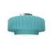 Justice Designs - CER-6375-RFPL-NCKL - One Light Semi-Flush Mount - Radiance - Reflecting Pool