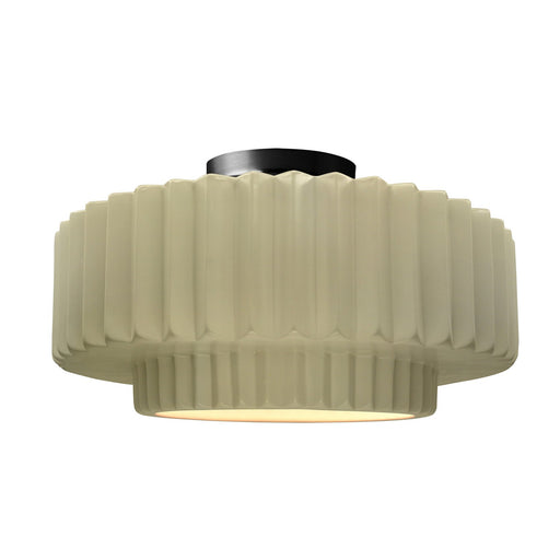 Radiance One Light Semi-Flush Mount Vanilla (Gloss)