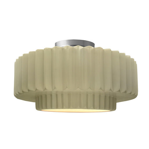 Radiance One Light Semi-Flush Mount Vanilla (Gloss)