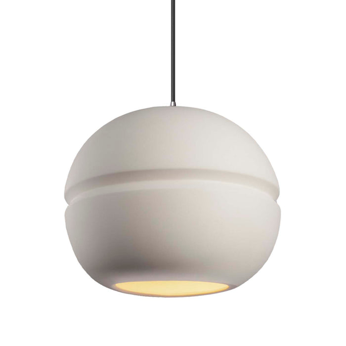 Justice Designs - CER-6415-BIS-CROM-BKCD - One Light Pendant - Radiance - Bisque