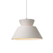 Justice Designs - CER-6420-BIS-NCKL-WTCD - One Light Pendant - Radiance - Bisque