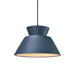 Justice Designs - CER-6420-MID-MBLK-BKCD - One Light Pendant - Radiance - Midnight Sky
