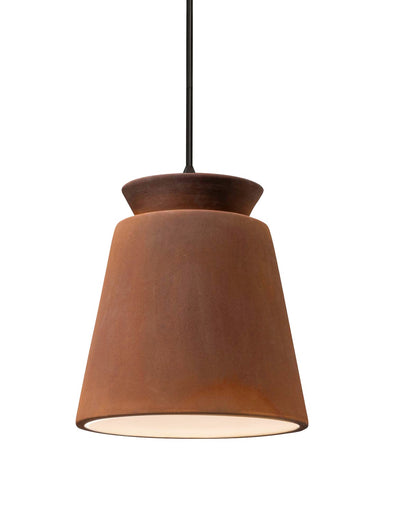 Radiance One Light Pendant Real Rust