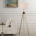Uttermost - 30357 - One Light Floor Lamp - Anchorage - Antique Brass