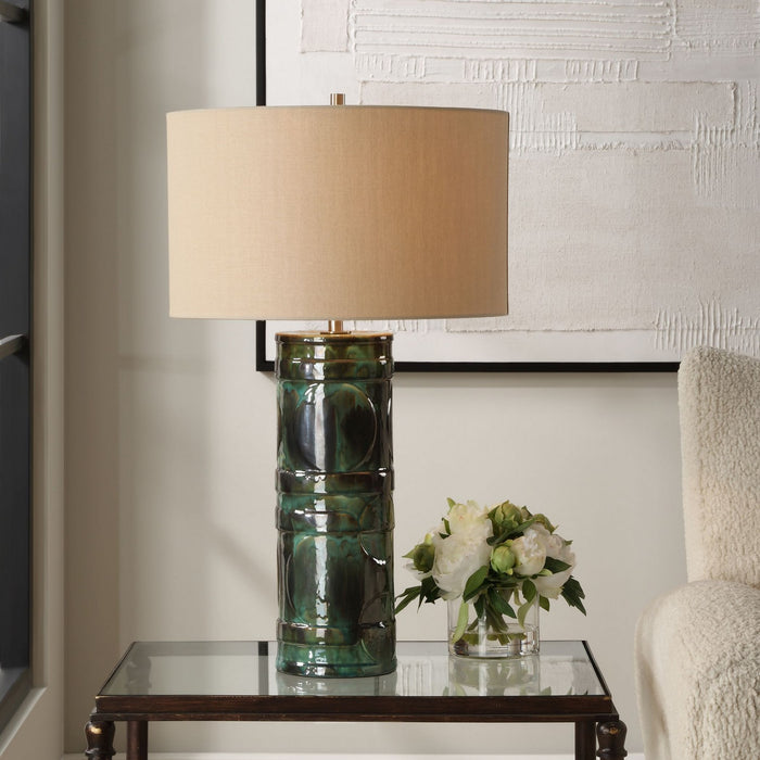 Uttermost - 30396 - One Light Table Lamp - Loch - Brushed Nickel
