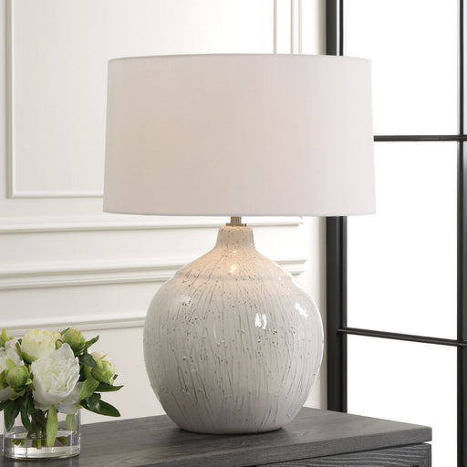 Uttermost - 30411 - One Light Table Lamp - Dribble - Brushed Nickel