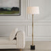 Uttermost - 30416 - One Light Floor Lamp - Shino - Antique Brass