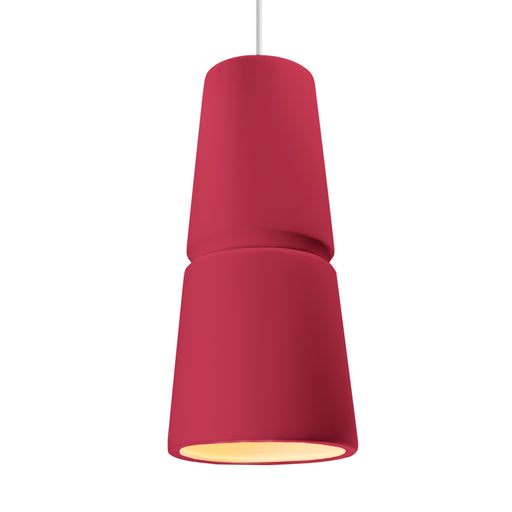 Radiance One Light Pendant Cerise
