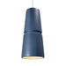 Justice Designs - CER-6435-MID-DBRZ-WTCD - One Light Pendant - Radiance - Midnight Sky