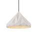 Justice Designs - CER-6450-BIS-CROM-BKCD - One Light Pendant - Radiance - Bisque