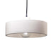 Justice Designs - CER-6460-BIS-CROM-BKCD - One Light Pendant - Radiance - Bisque
