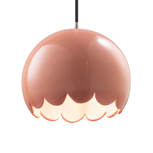 Radiance One Light Pendant Gloss Blush