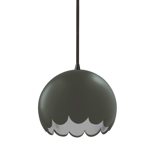 Radiance One Light Pendant Pewter Green
