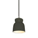Justice Designs - CER-6515-PWGN-NCKL-BKCD - One Light Pendant - Radiance - Pewter Green