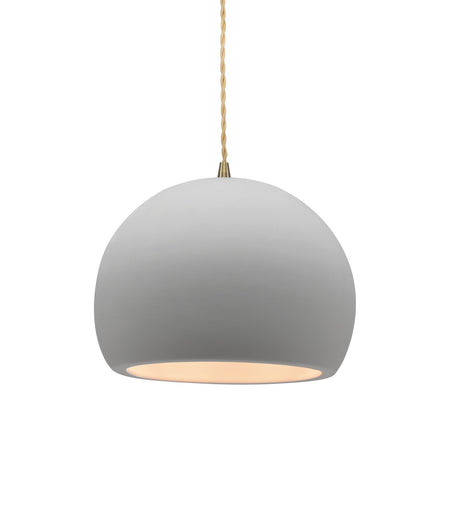 Radiance One Light Pendant Bisque