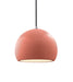 Justice Designs - CER-6530-BSH-NCKL-BKCD - One Light Pendant - Radiance - Gloss Blush