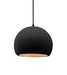 Justice Designs - CER-6530-CBGD-MBLK-BKCD - One Light Pendant - Radiance - Carbon Matte Black w/ Champagne Gold