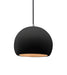 Justice Designs - CER-6530-CBGD-NCKL-BKCD - One Light Pendant - Radiance - Carbon Matte Black w/ Champagne Gold