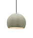 Justice Designs - CER-6530-CKC-NCKL-BKCD - One Light Pendant - Radiance - Celadon Green Crackle