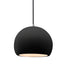 Justice Designs - CER-6530-CRB-NCKL-BKCD - One Light Pendant - Radiance - Carbon - Matte Black