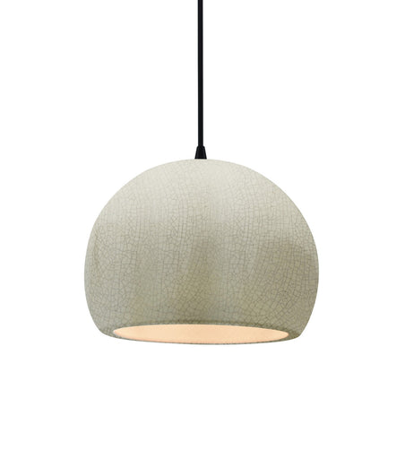 Radiance One Light Pendant White Crackle