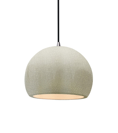 Radiance One Light Pendant White Crackle