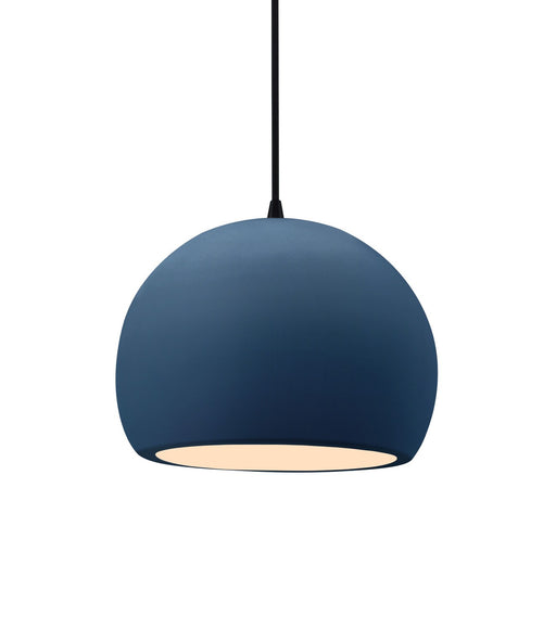Justice Designs - CER-6530-MID-MBLK-BKCD - One Light Pendant - Radiance - Midnight Sky