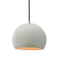 Justice Designs - CER-6530-MTGD-NCKL-BKCD - One Light Pendant - Radiance - Matte White w/ Champagne Gold