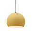 Justice Designs - CER-6530-MYLW-MBLK-BKCD - One Light Pendant - Radiance - Muted Yellow