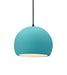 Justice Designs - CER-6530-RFPL-MBLK-BKCD - One Light Pendant - Radiance - Reflecting Pool