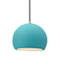 Justice Designs - CER-6530-RFPL-NCKL-BKCD - One Light Pendant - Radiance - Reflecting Pool