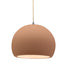 Justice Designs - CER-6533-ADOB-NCKL-BEIG-TWST - One Light Pendant - Radiance - Adobe
